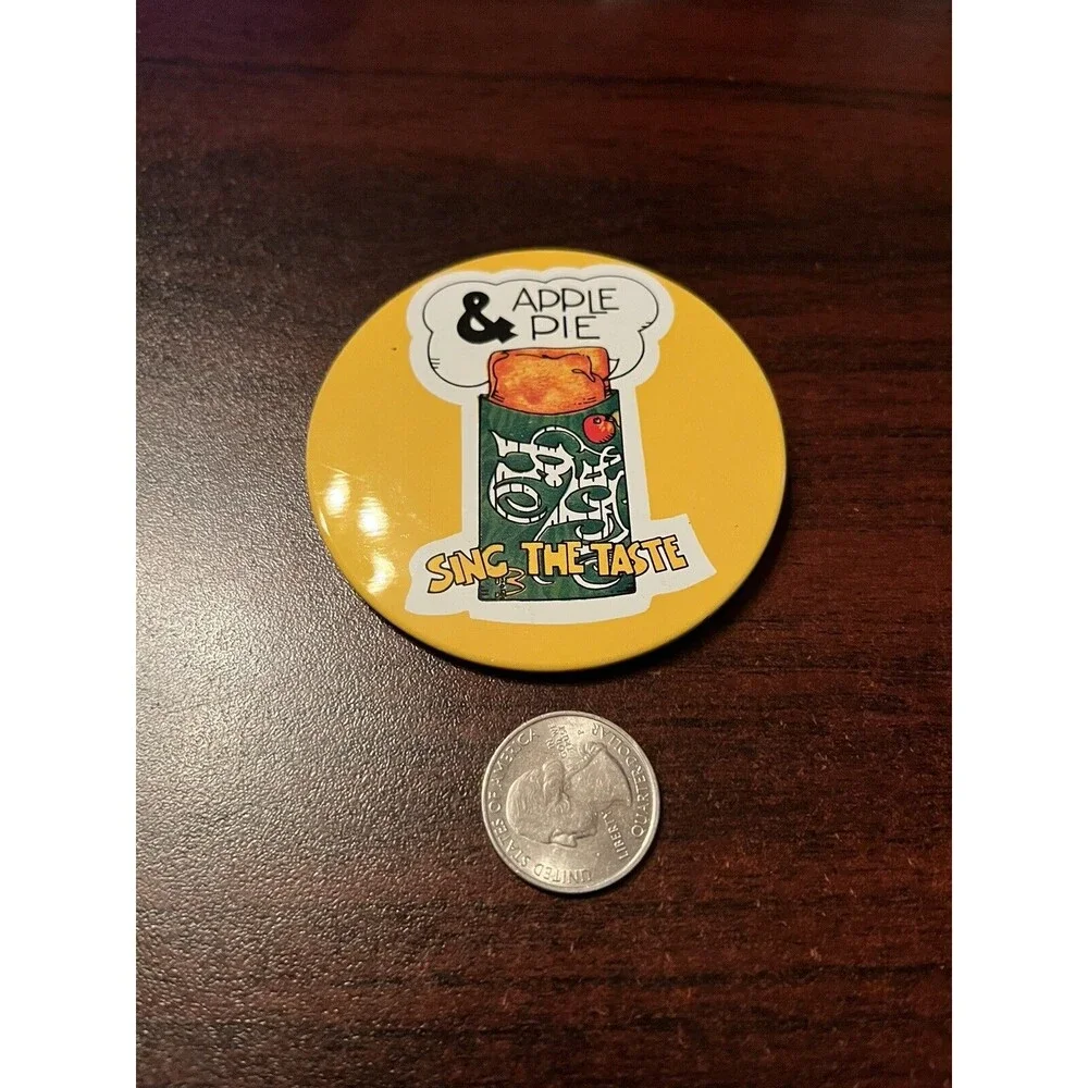 Vintage McDonald’s Apple Pie “Sing‎ The Taste”Employee Button Pin
